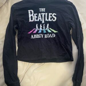 Apple Black Beatles Logo T-Shirt